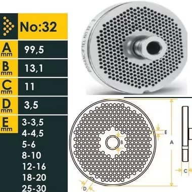 Šajba mlynček 32/2 MAXIMA nerez/inox – Obrázok 2